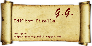 Gábor Gizella névjegykártya
